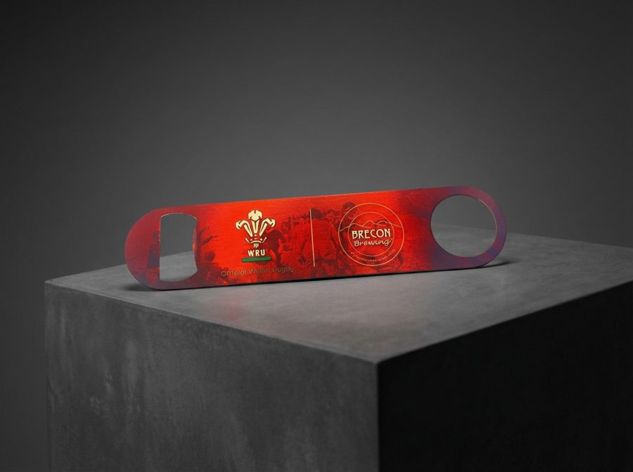 Custom branded bottle opener