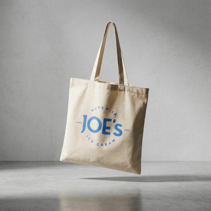 Branded tote bag
